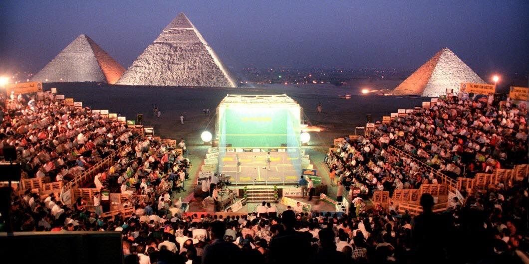 التجاري الدولي وIEvents ينظمان بطولة العالم لسيدات الاسكواش تحت سفح الأهرامات