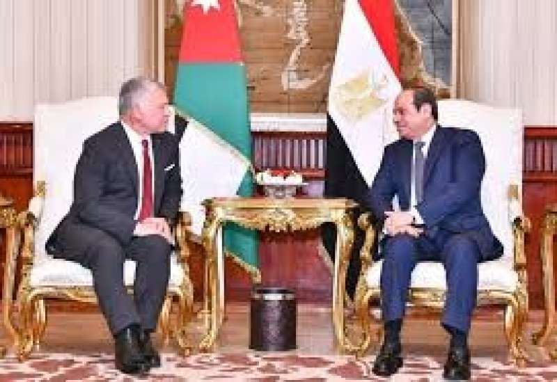 الرئيس السيسى وعاهل الأردن: يجب الوقف الفورى لإطلاق النار بغزة لنزع فتيل...