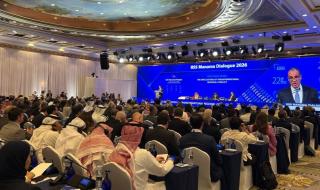 وزير الخارجية يلقي كلمة خلال مشاركته في جلسة عن تداعيات الصراع الإقليمي بمنتدى حوار المنامة